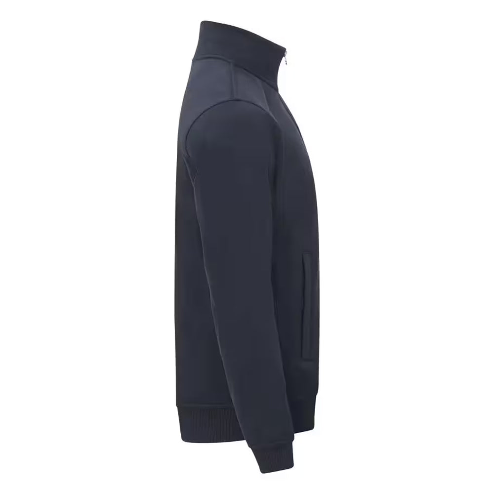 Dark Navy - Side - Clique Unisex Adult Miami Polyester Blend Cardigan