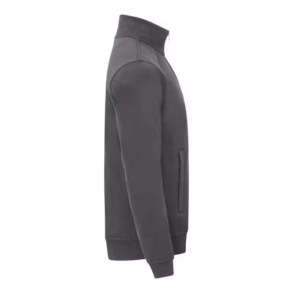 Metal Grey - Side - Clique Unisex Adult Miami Polyester Blend Cardigan