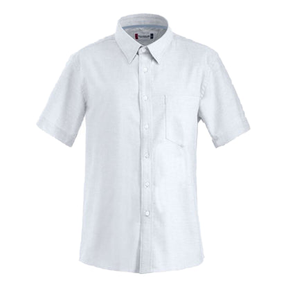 White - Front - Clique Mens Cambridge Short-Sleeved Shirt