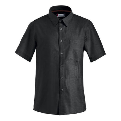 Black - Front - Clique Mens Cambridge Short-Sleeved Shirt