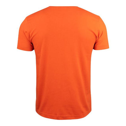 Blood Orange - Back - Clique Mens Basic V Neck Short-Sleeved T-Shirt