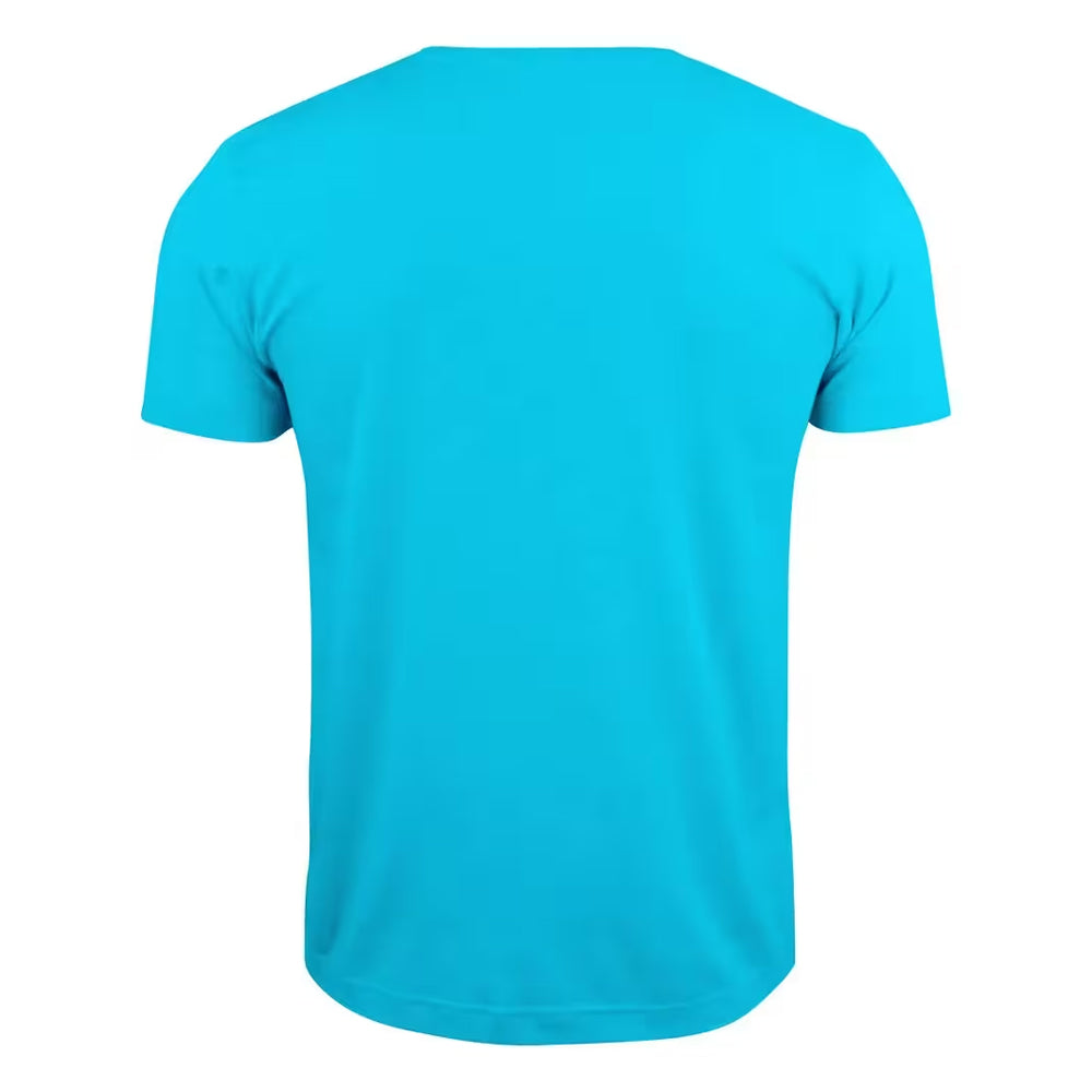 Turquoise - Back - Clique Mens Basic V Neck Short-Sleeved T-Shirt