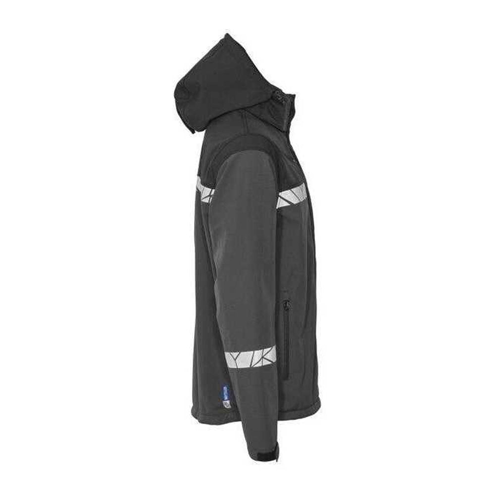 Grey-Black - Lifestyle - Projob Mens Progression 7400 Soft Shell Jacket