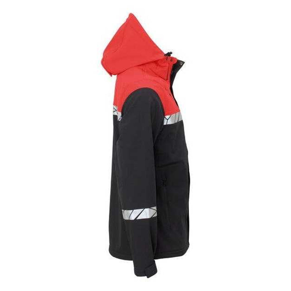 Black-Red - Lifestyle - Projob Mens Progression 7400 Soft Shell Jacket