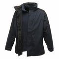 Navy-Black - Front - Regatta Defender III 3-in-1 Waterproof Windproof Jacket - Performance Jacket