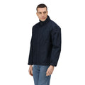Navy Blue - Side - Regatta Hudson Waterproof Windproof Jacket - Mens Jackets