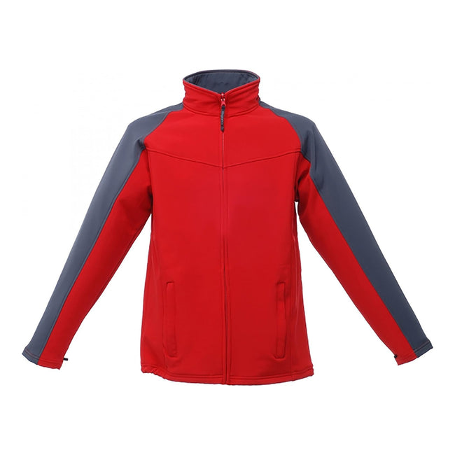 Classic Red-Seal Grey - Front - Regatta Professional Mens Uproar Softshell Wind Resistant Fleece Jacket