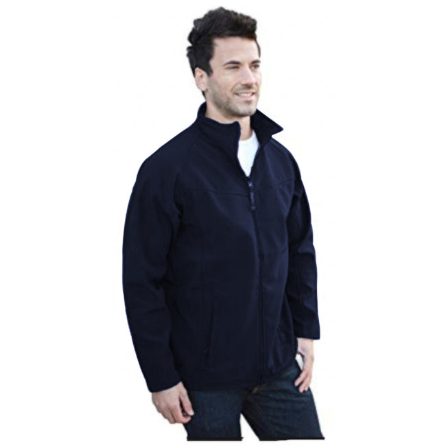 Navy-Navy - Back - Regatta Professional Mens Uproar Softshell Wind Resistant Fleece Jacket