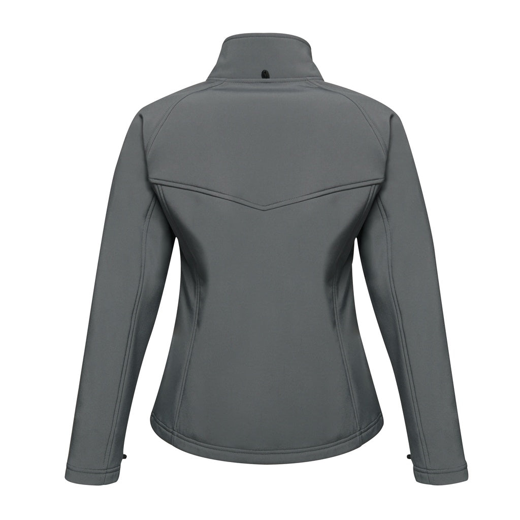 Seal Grey - Back - Regatta Ladies Uproar Softshell Wind Resistant Jacket