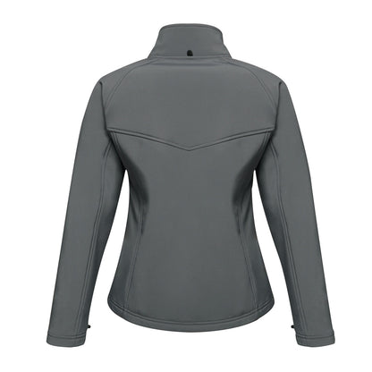 Seal Grey - Back - Regatta Ladies Uproar Softshell Wind Resistant Jacket