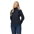 Navy-Navy - Side - Regatta Ladies Uproar Softshell Wind Resistant Jacket