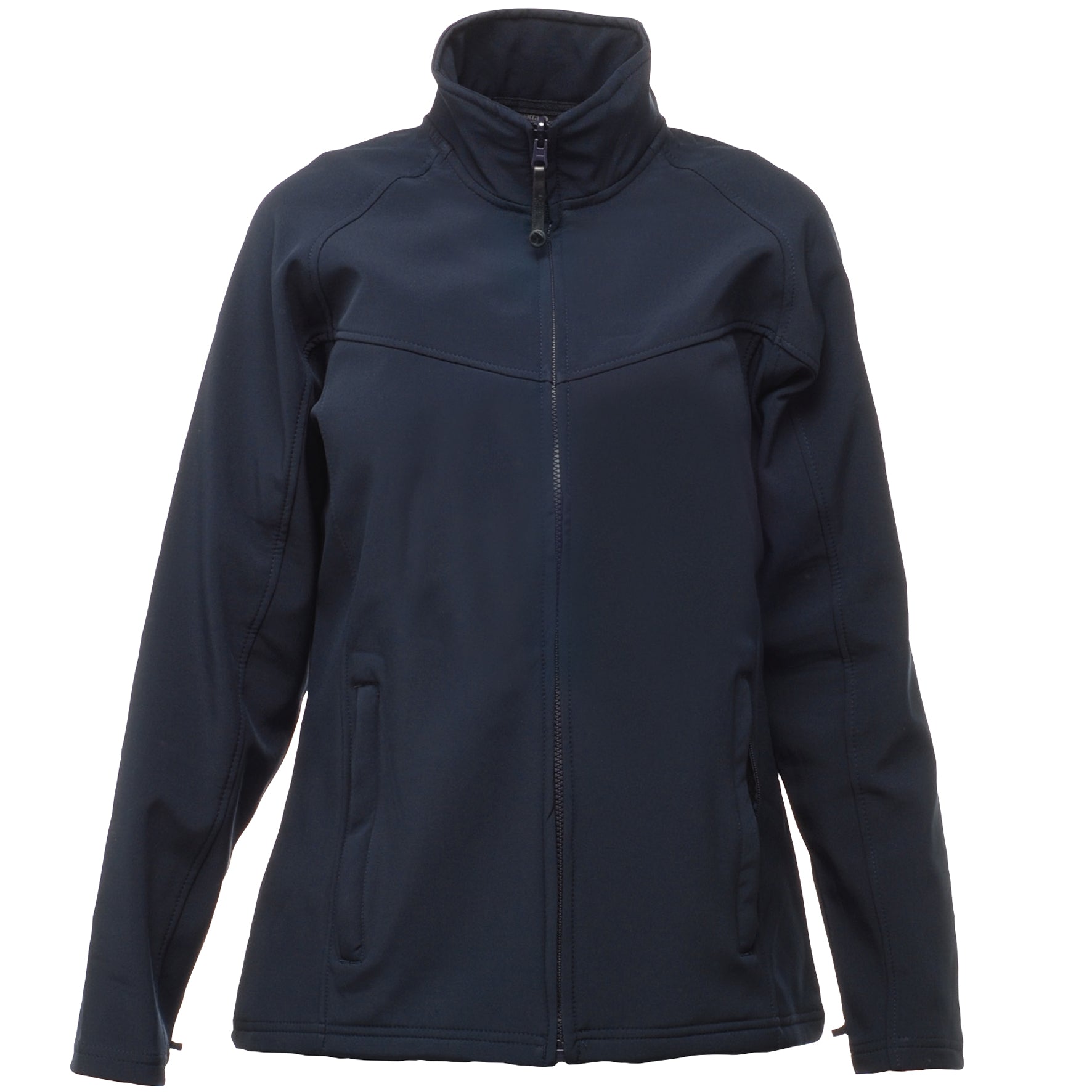 Navy-Navy - Front - Regatta Ladies Uproar Softshell Wind Resistant Jacket