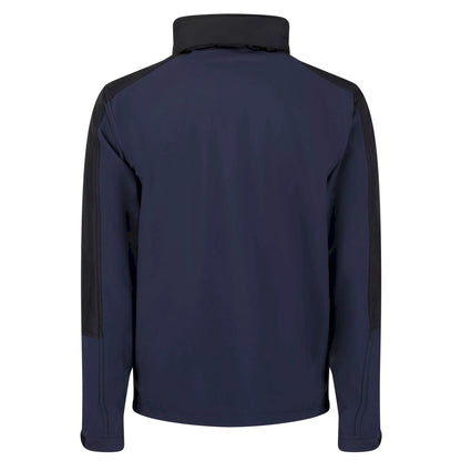 Navy-Black - Lifestyle - Regatta Mens Hydroforce 3-layer Membrane Waterproof Breathable Softshell Jackets