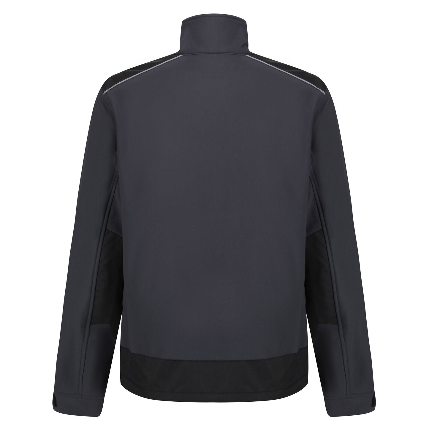 Seal Grey-Black - Back - Regatta Mens Sandstorm Workwear Softshell Jacket