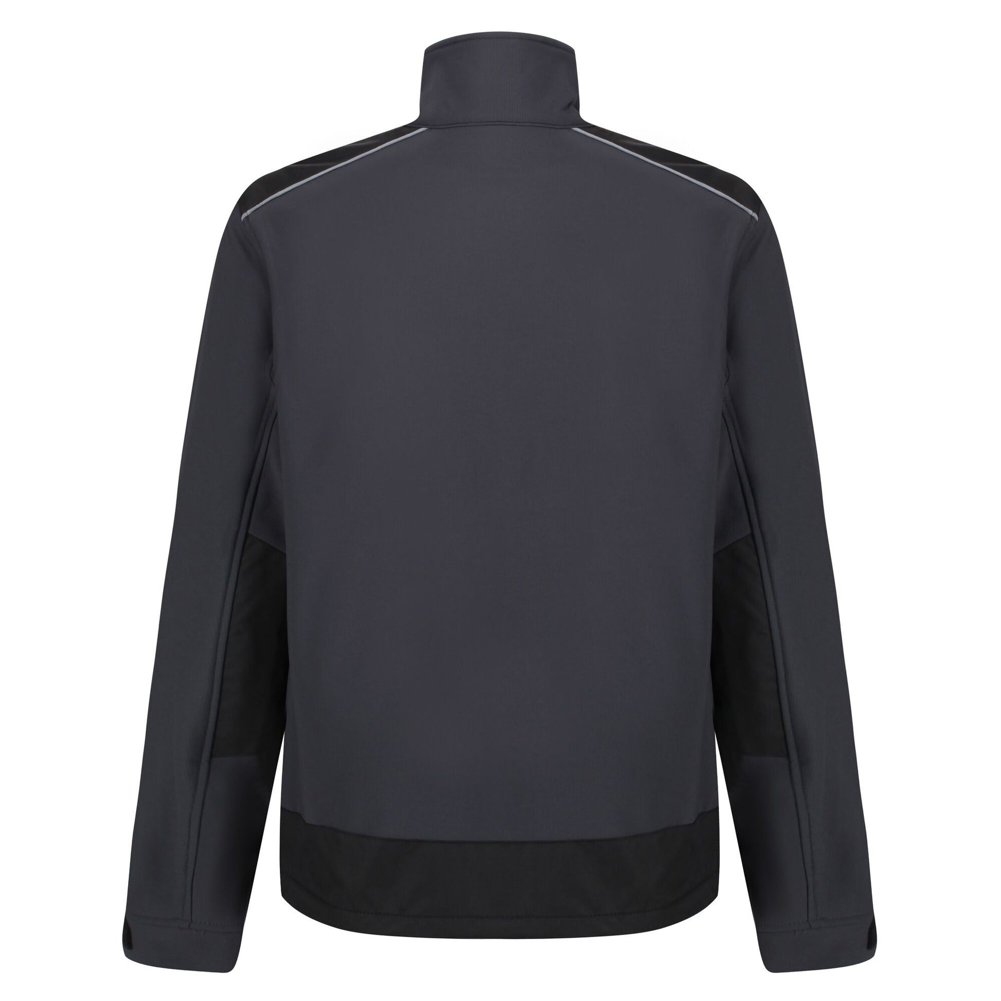 Seal Grey-Black - Back - Regatta Mens Sandstorm Workwear Softshell Jacket