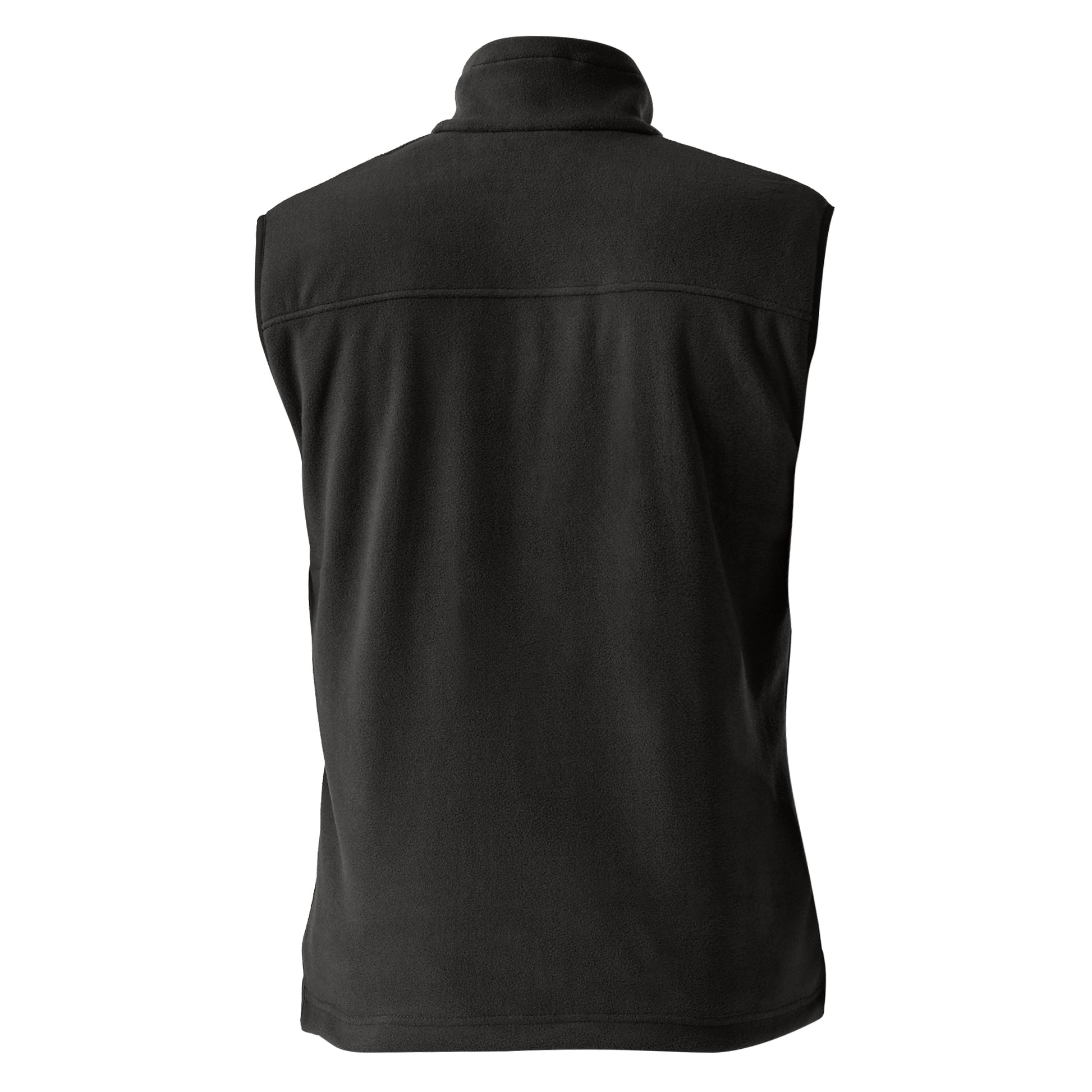 Black - Back - Regatta Haber II Full-Zip Bodywarmer Fleece Anti-Pill Jacket (250 GSM)