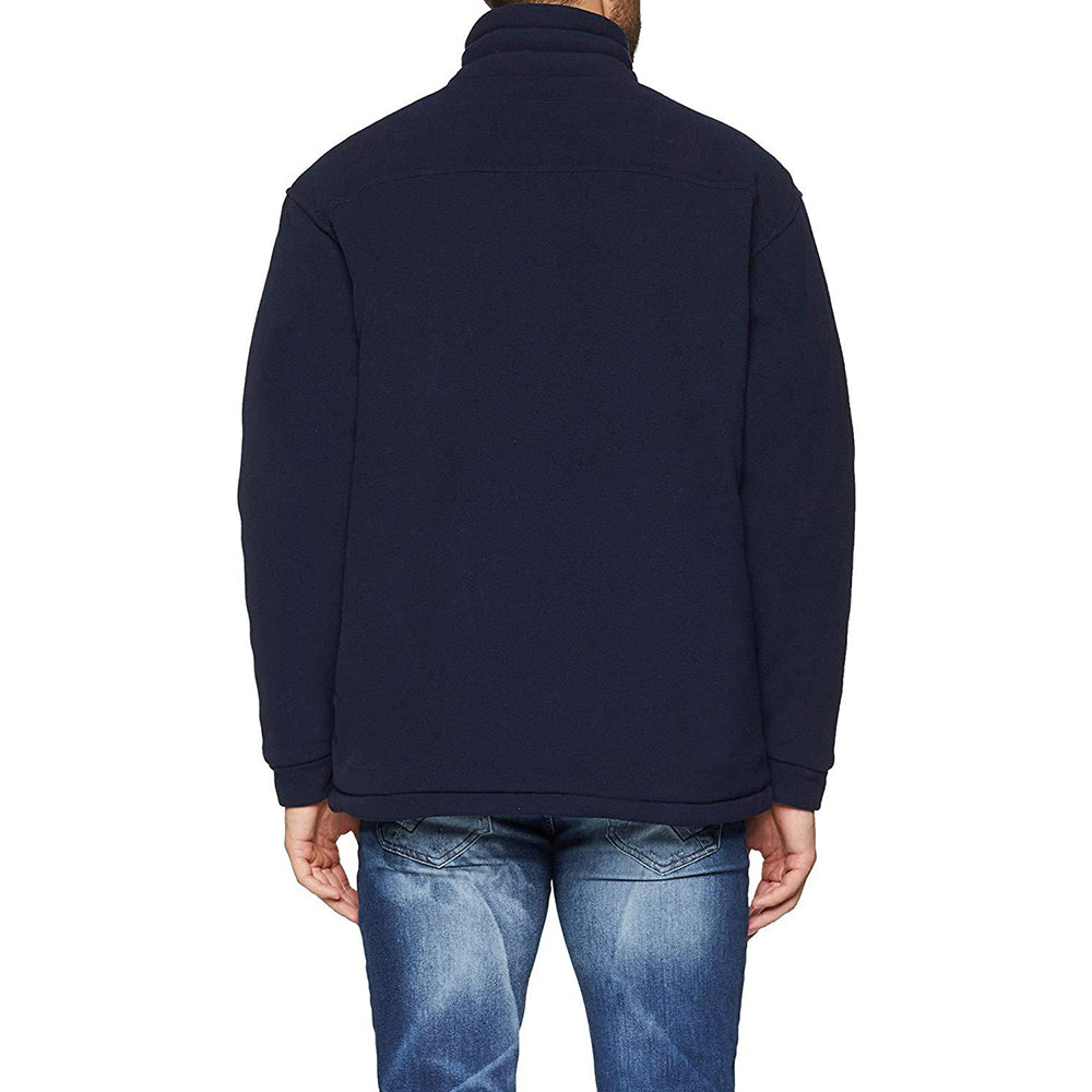 Dark Navy - Side - Regatta Mens Asgard II Quilted Fleece Jacket (Thermo-guard Insulation)