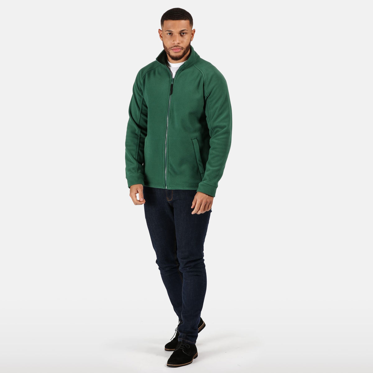 Bottle Green - Pack Shot - Regatta Mens Thor III Fleece Jacket