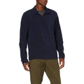 Dark Navy - Back - Regatta Mens Micro Zip Neck Fleece Top (170 GSM)