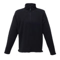 Black - Front - Regatta Mens Micro Zip Neck Fleece Top (170 GSM)