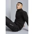 Black - Lifestyle - Regatta Mens Micro Zip Neck Fleece Top (170 GSM)