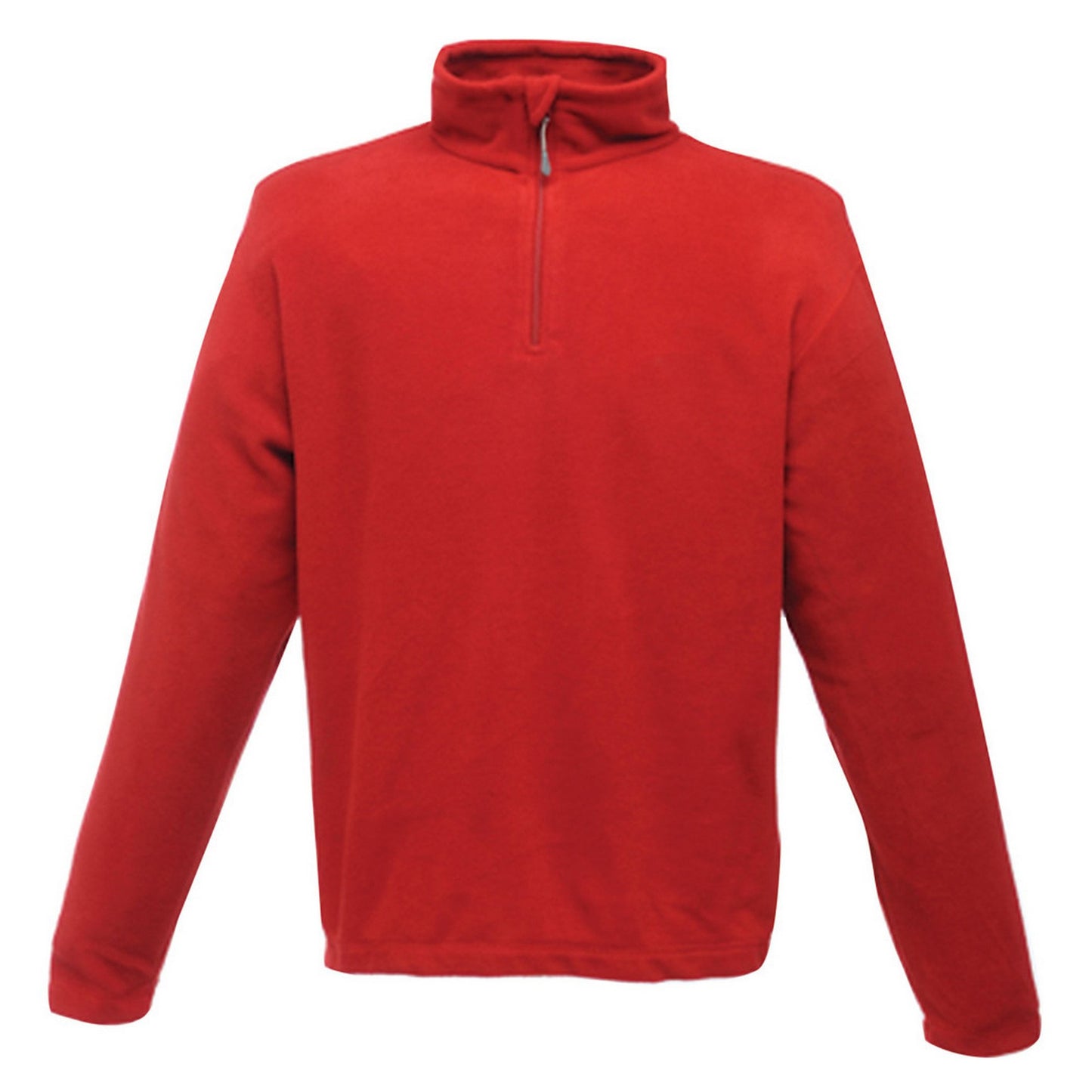 Classic Red - Front - Regatta Mens Micro Zip Neck Fleece Top (170 GSM)
