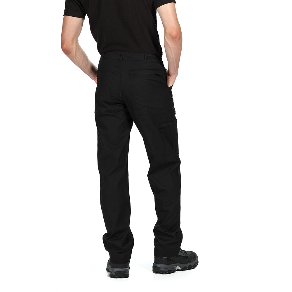 Black - Side - Regatta Mens New Action Pants