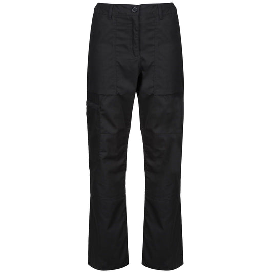 Black - Front - Regatta Ladies New Action Trouser (Long) - Pants