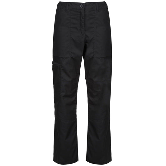 Black - Front - Regatta Ladies New Action Trouser (Regular) - Pants