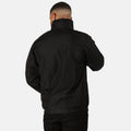 Black-Ash - Back - Regatta Dover Waterproof Windproof Jacket (Thermo-Guard Insulation)