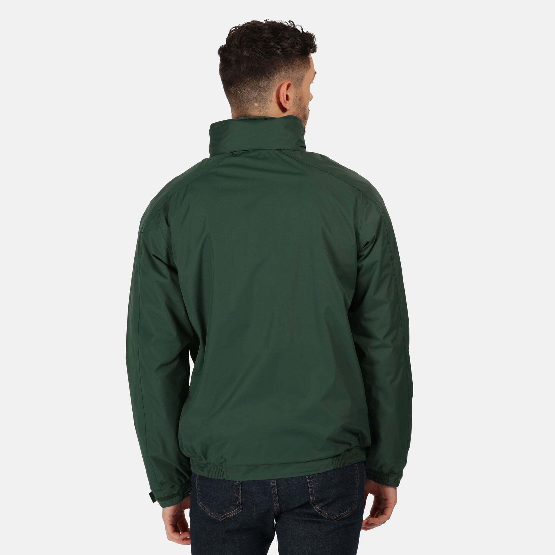 Dark Green-Dark Green - Back - Regatta Dover Waterproof Windproof Jacket (Thermo-Guard Insulation)