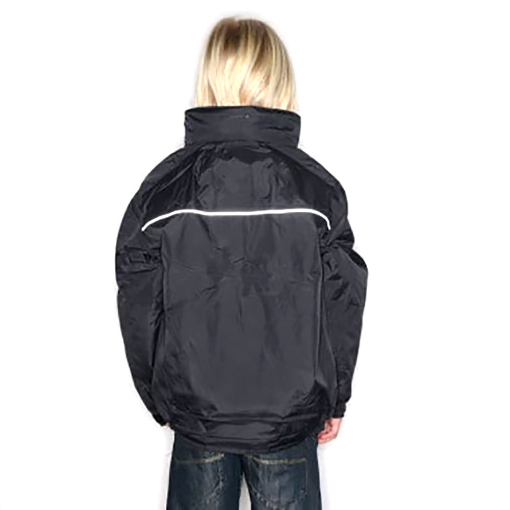 Black-Ash - Back - Regatta Kids-Childrens Waterproof Windproof Dover Jacket