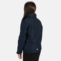 Navy-Navy - Side - Regatta Kids-Childrens Waterproof Windproof Dover Jacket