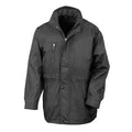Black - Front - Result Mens Premium City Executive Breathable Winter Coat