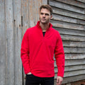 Red - Lifestyle - Result Mens Core Micron Anti-Pill Fleece Top
