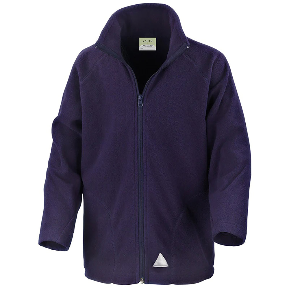 Navy Blue - Front - Result Core Childrens-Kids Micron Fleece Jacket