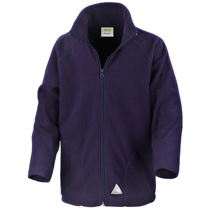 Navy Blue - Front - Result Core Childrens-Kids Micron Fleece Jacket