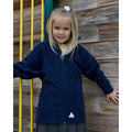 Navy Blue - Side - Result Core Childrens-Kids Micron Fleece Jacket