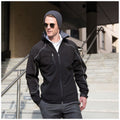 Black - Back - Result Mens Ice Fell Hooded Softshell Breathable Waterproof Jacket (345 GSM)