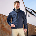 Navy Blue - Back - Result Mens Classic Softshell Breathable Jacket