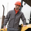 Grey - Back - Result Mens Classic Softshell Breathable Jacket