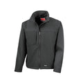 Black - Front - Result Mens Classic Softshell Breathable Jacket