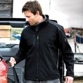 Black-Black - Back - Result Mens Ripstop Soft Shell Breathable Jacket