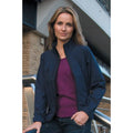 Navy Blue - Back - Result Ladies-Womens La Femme® 2 Layer Base Softshell Breathable Wind Resistant Jacket