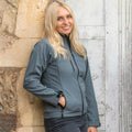Silver Grey - Back - Result Ladies-Womens La Femme® 2 Layer Base Softshell Breathable Wind Resistant Jacket