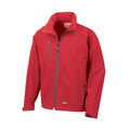 Red - Front - Result Mens 2 Layer Base Softshell Breathable Wind Resistant Jacket