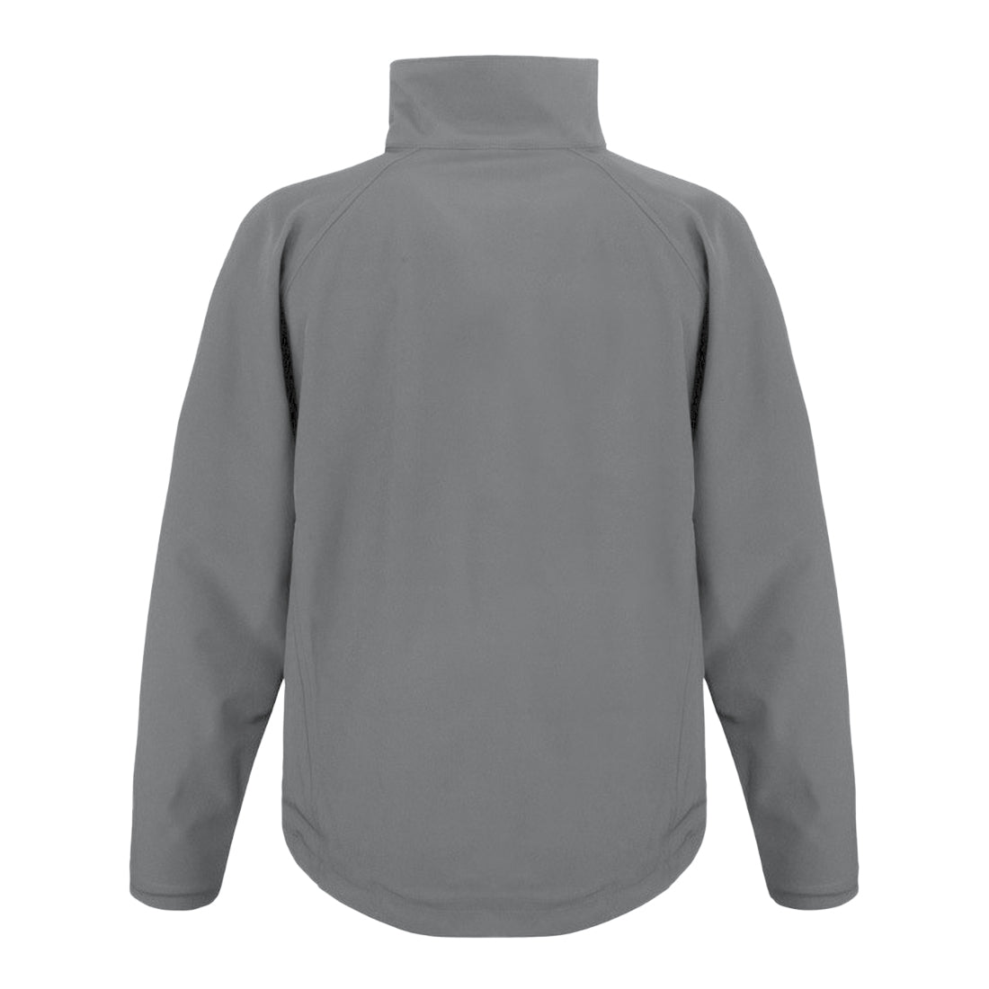 Silver Grey - Back - Result Mens 2 Layer Base Softshell Breathable Wind Resistant Jacket