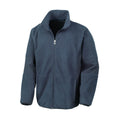 Navy Blue - Front - Result Mens Osaka TECH Performance Combined Pile Softshell Waterproof Windproof Jacket