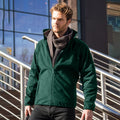 Forest Green - Back - Result Mens Osaka TECH Performance Combined Pile Softshell Waterproof Windproof Jacket