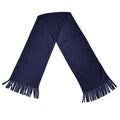 Navy Blue - Front - Result Adults Unisex Active Fleece Winter Tassel Scarf